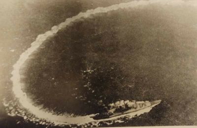 Battleship Musashi Manouvering during her trials, 1942
