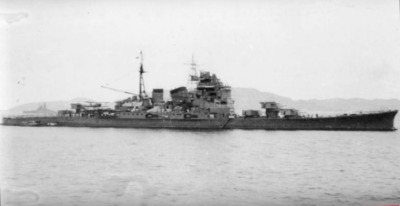 Yamato & Cruiser Chokai at Truk