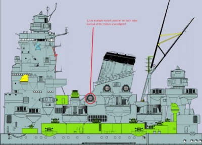 Musashi Superstructure 1944