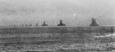 The Fleet Leaving Brunei for the Battle of Leyte Gulf, October 1944 