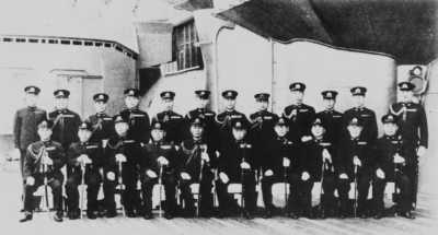 Admiral Yamamoto on board Yamato, 1942.
